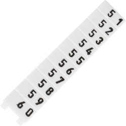 Wieland 04.845.0653.0 Marking Strip 5mm Marked 9705 A/5/10 B 51 - 60