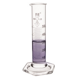 LabGlass Cylinder Squat Form Hexagonal Base with Spout 250ml Class &#x27;B&#x27; Pack of 2