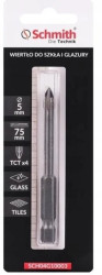 Wiertło do szkła gresu ceramiki glazury 5mm otwornica HEX Schmith