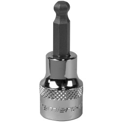 Sealey SBBH004 Ball-End Hex Socket Bit 6mm 3/8&quot;Sq Drive