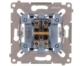 Simon 54 Łącznik krzyżowy mechanizm 10AX 250V, szybkozłącza, SW7M