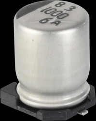 6CE330FS SMD-Capacitor, 330 µF, 6,3 V, 105 °C, 1000 h