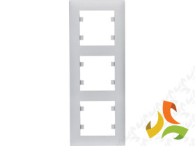 LUMINA INTENSE Ramka 3 potrójna pionowa srebrna WL5632 HAGER