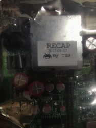 Commodore Amiga 1200 mainboard recapped