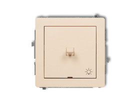 DECO Wyłącznik zwierny przycisk "światło" w stylu amerykańskim beżowy 1DWPUS-5 KARLIK