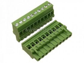 Listwa montaż. prosta 10-zacisk. żeńska r =5,08