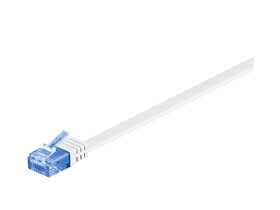 CAT 6a Flach-Patchkabel, U/UTP, Weiß