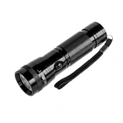 LATARKA DIODOWA RĘCZNA 14 LED ALUMINIOWA CZARNA KEMOT