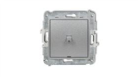 Mini Łącznik Pojedynczy W Stylu Amerykańskim Srebrny Metalik 7Mwpus-1