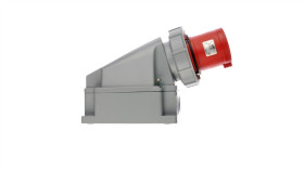 Wtyczka Odbiornikowa 63A 5P 400V Czerwona Ip67 Power Twist 535-6