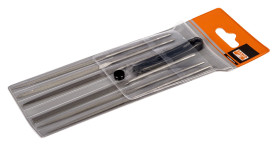 Zestaw pilników igiełkowych Płaski, Półokrągły, Okrągły, Kwadratowy Zestaw pilników igiełkowych dł: 160mm Bahco