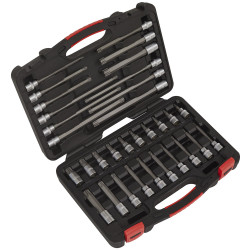 Sealey AK89001 TRX-Star* Socket Bit Set 32pc 3/8&quot;Sq Drive - Platinum Series