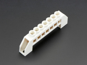 Power Distribution Bus - 7 x 6mm diameter solid brass