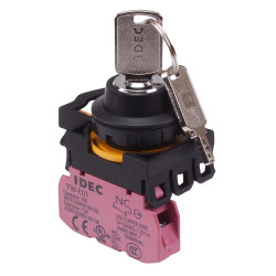 CW1K-2AE01 2 Position Maintained Key Switch 1NC IP65 IDEC