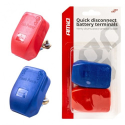Klemy samozaciskowe do akumulatora 2szt (+ i -) 30A 12V/24V AMIO