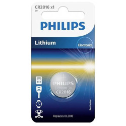 Philips 2280 CR2016 Button Cell 3V Lithium Minicells Long-lasting Performance