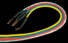 Illuminated cable, blue, 1 m, Ø3.2 mm, incl. inverter