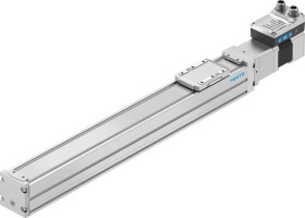 Siłownik liniowy elektryczny długość skoku 300mm obciążenie 100N Festo Napięcie wejściowe 24V dc Mikrosiłownik liniowy