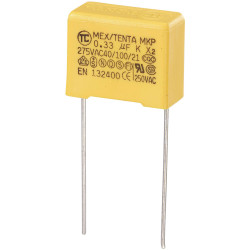 TRU COMPONENTS 450242 MKP-X2 suppression capacitor Radial 0.33 &#xB5;F 275V 10% 15mm