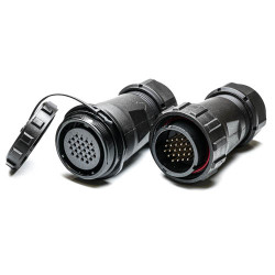 Złącze wielostykowe przemysłowe 24-pinowe Montaż na kablu Wtyczka, gniazdo RS PRO