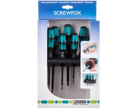 Zestaw wkrętaków, szczelinowych/krzyżowych-pozidriv, izolacja VDE, 6-częściowy, z uchwytem SF-SL/PZ SET VDE 1212540