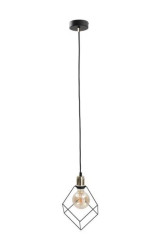 Lampa wisząca loftowa 1xE27 RUBEN GOLD