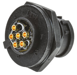 Złącze wielostykowe przemysłowe 6-pinowe, panelowe Wtyczka Amphenol Industrial