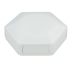 CamdenBoss CBHEX1-60-WH Hex-Box IoT Enclosure 6 Solid Panels White