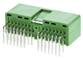 Listwa stykowa PCB 30-pinowe IL-AG5 raster: 2.5 mm Kąt prosty 2-rzędowe JAE Otwór przelotowy W osłonie