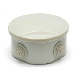 Puszka n/t hermetyczna 80x40 klik 4 dławiki IP44 szara S-BOX 026