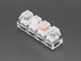 Adafruit Kailh Mechanical Four Key Tester: White Black Red Brown Switches