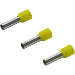 Rittal 4050.736 Ferrule 6mm&#xB2; Partially Insulated Yellow 100 pcs