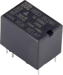 HR93-DC24H Przekaźnik SMT HR93-DC24H, monostabilny, 1 cewka, 60 V/DC, 120 V/AC, 2 A, 1 szt.