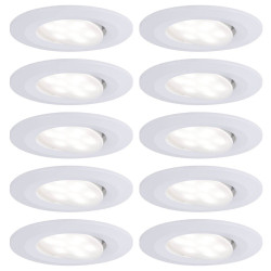 Paulmann 99922 LED Bathroom Recessed Light Set 60W White Matt 10pcs