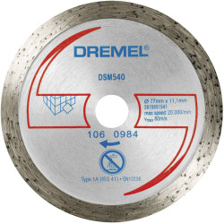 Dremel 2615S540JB DSM540 Diamond Cutting Disc 77mm for Hard Materials