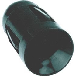 Socket, plastic, black, for LED 5 mm, RTF.5020
