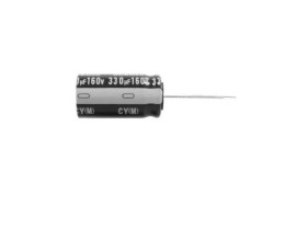 Kondensator 100μF 50V dc Radialny, Otwór przelotowy Nichicon 8 (Dia.) x 11.5mm