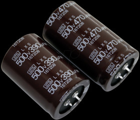 ELXS451VSN121MQ25S Elko radial, 120 µF, 450 V, 105°C, 25.4 x 25 mm, RM10 Snap-In