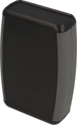 ABS handheld enclosure, (L x W x H) 117 x 79 x 33 mm, black (RAL 9005), IP54, 1553CBKBAT
