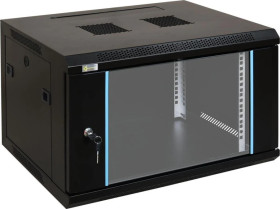 Szafa wisząca RW664 6U 19 czarna spawana 600x368x450mm 70kg