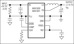 3A, 1MHz, Low-Voltage, Step-Down Regulators with Synchronous Rectification and Internal Switches