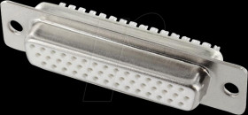 BU44HD D-Sub female 44 pin high density with solder cups
