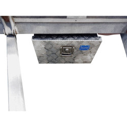 Alutec 41046 Extreme Aluminium Checker Plate Box 822x325x210 mm