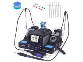 Stacja lutownicza 2w1 termopęseta+ kolba grotowa precyzyjna WEP 982D-III