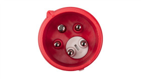 Wtyczka Przenośna (Zwrotnica Faz) 16A 5P 400V Czerwona Ip44 Shark 7015-6_B