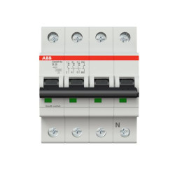 Wyłącznik nadprądowy MCB, Typ B, 3+N, 20A, 400V, 125V, ABB, S200M