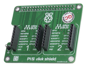 Raspberry Pi HAT Interfejs/mostek Pi 2 kliknij Shield for Raspberry Pi rozmiar HAT MikroElektronika