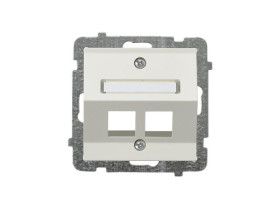 SONATA Obudowa gniazda komputerowe podwójne ecru GPK-2RS/p/27 OSPEL