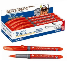 Tratto - Marker permanentny F-2,2 mm Czerwony / 806802