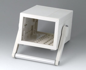 ABS enclosure, (L x W x H) 130 x 185 x 124 mm, gray white (RAL 9002), IP40, B2213317